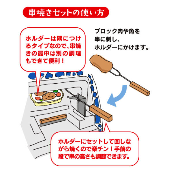 串焼きセット（石窯プチドーム専用） - 画像 (3)